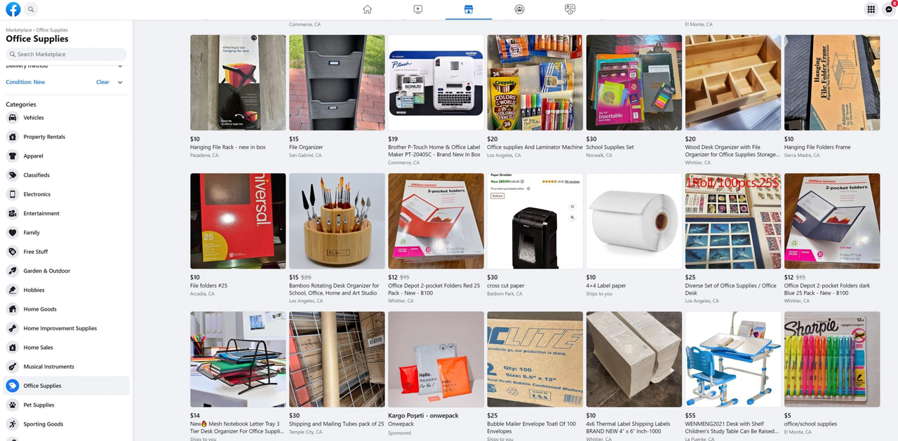 Facebook marketplace