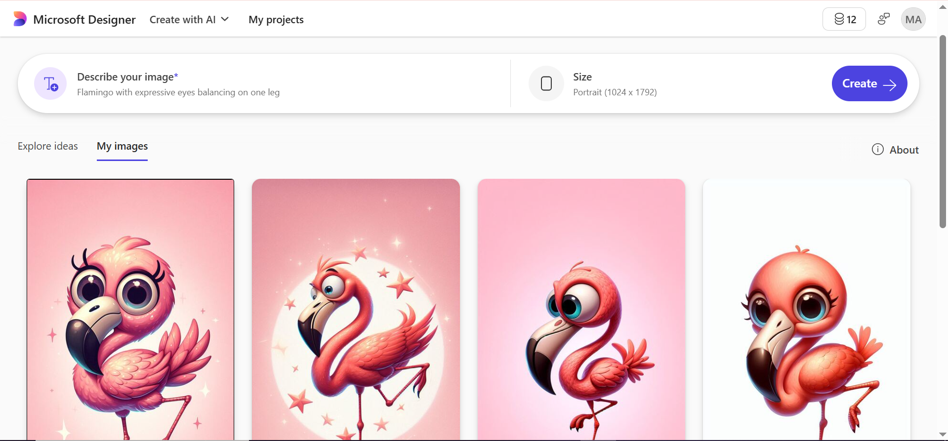 Copilot Microsoft AIイメージジェネレーターで画像をダウンロードする