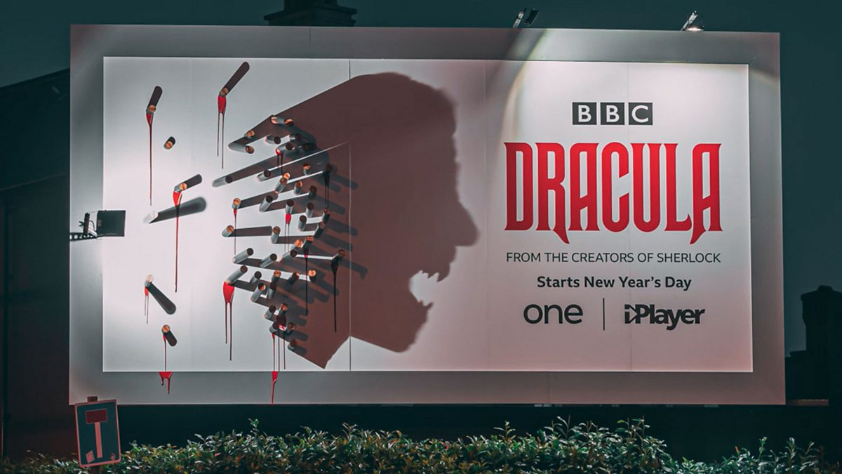 BBC-ドラキュラのビルボード広告