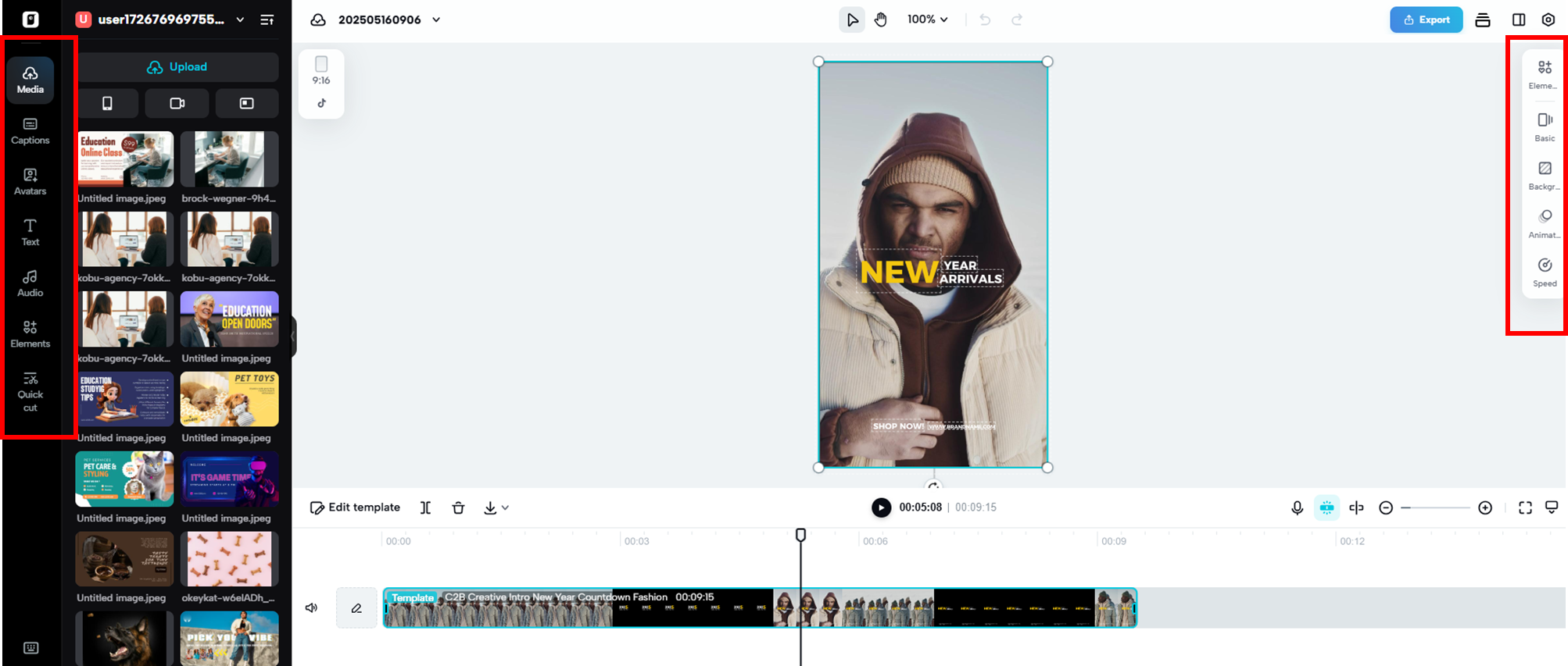 Choose a template and customize