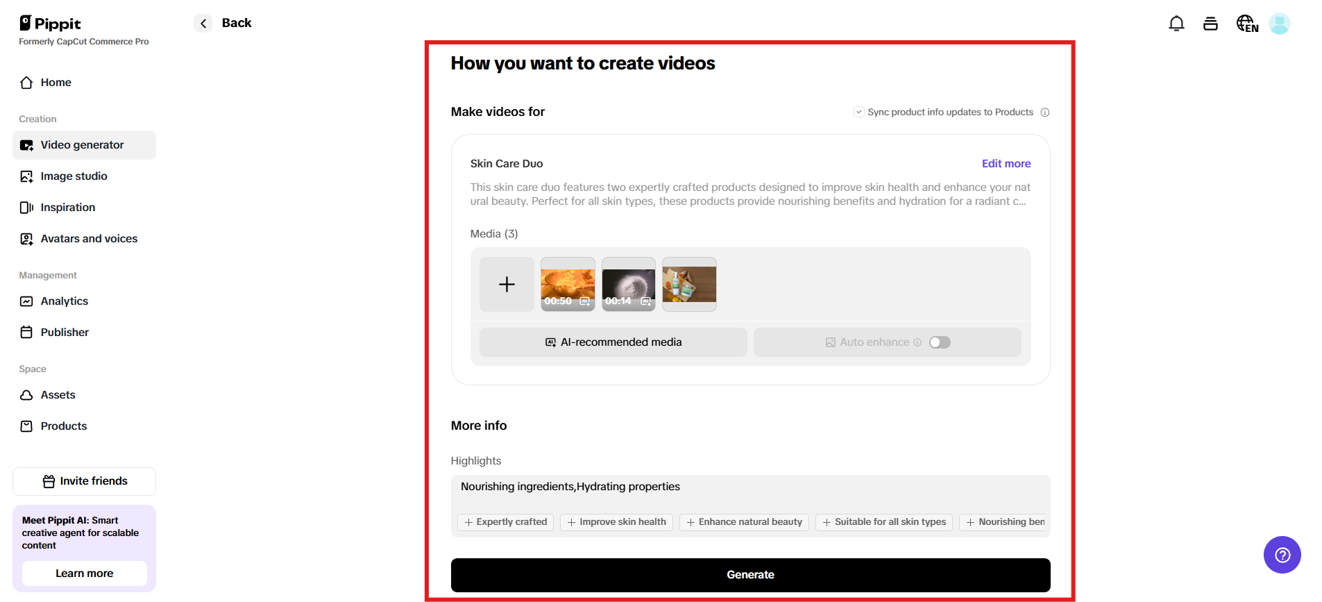 How you want to create videos