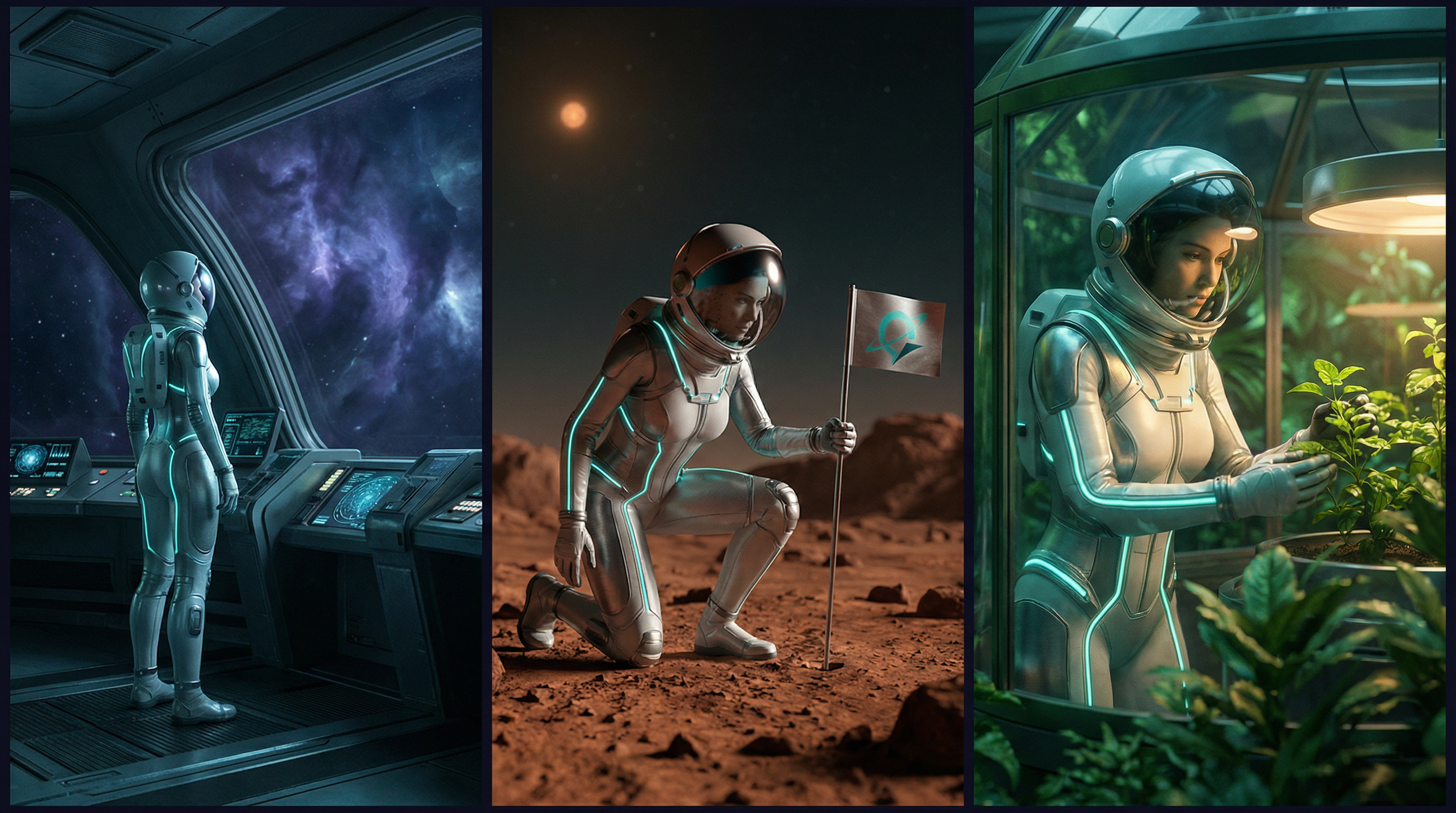 3 panel story-telling