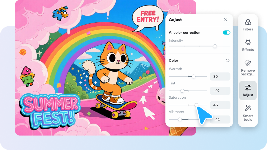 Customizable editing for different art style