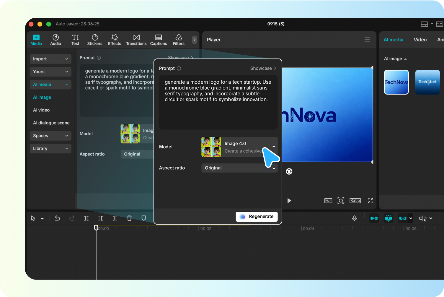 Customize the generated graphic with rich features