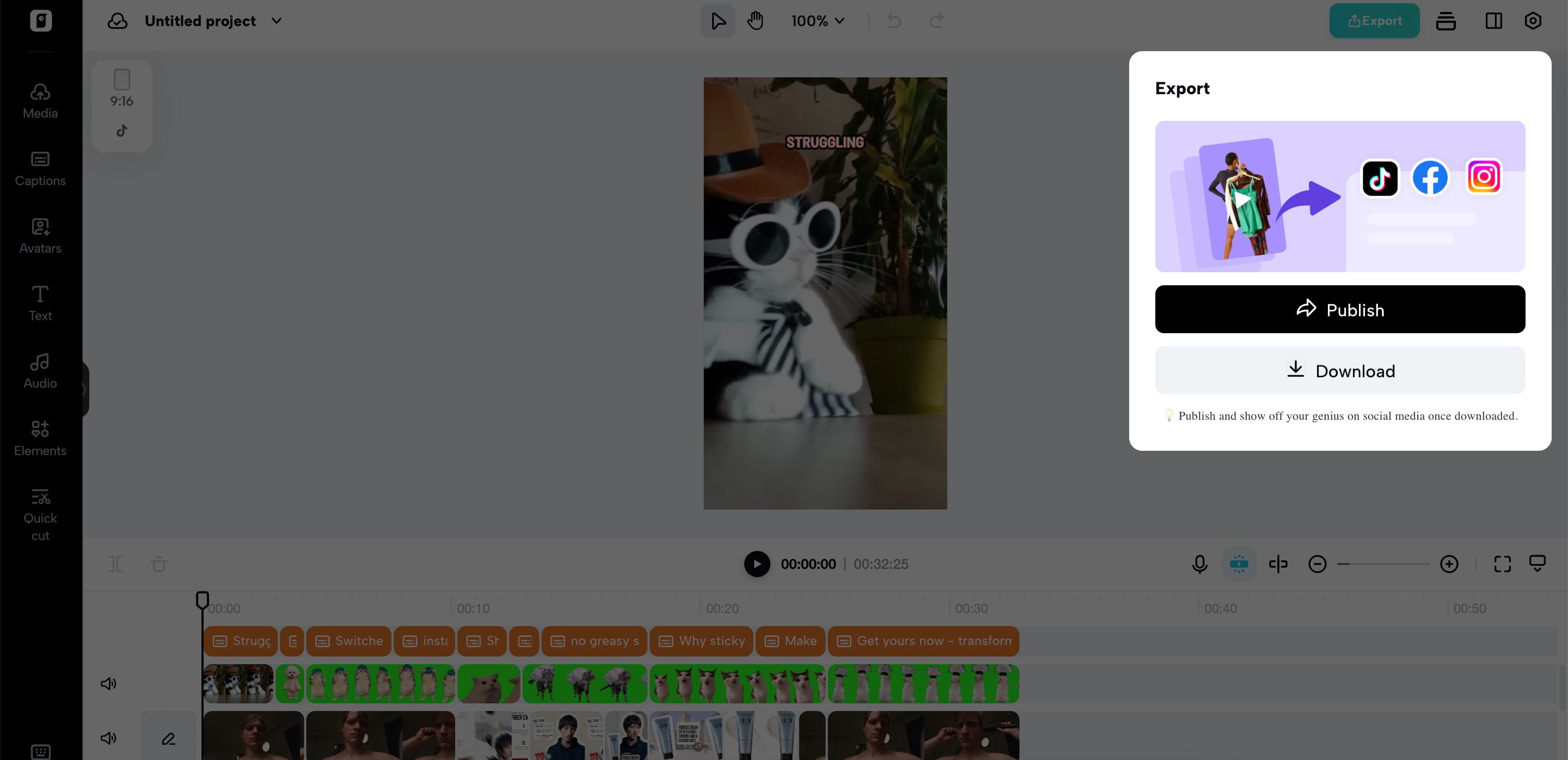 Exporta tu video de Pinterest