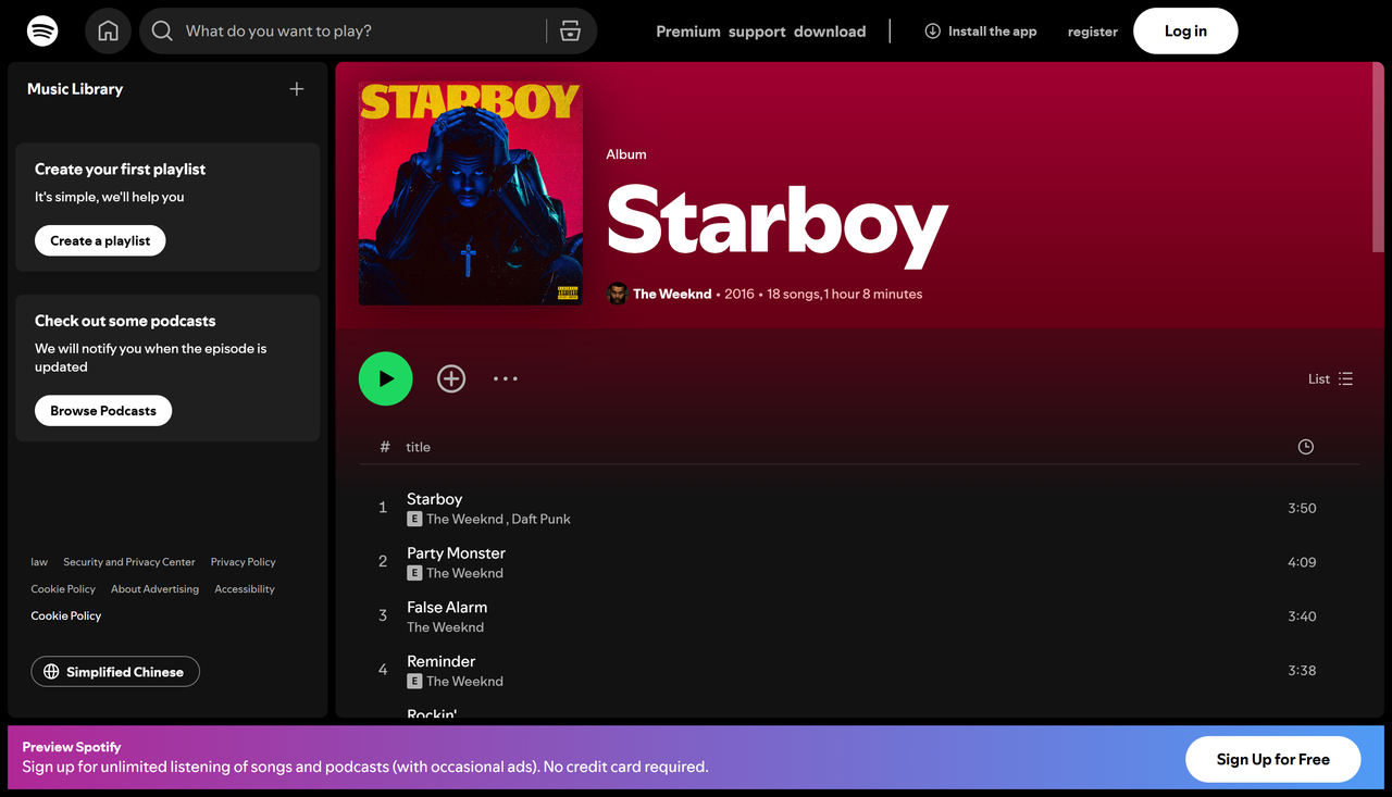 Starboy - The Weeknd ft. Daft Punk