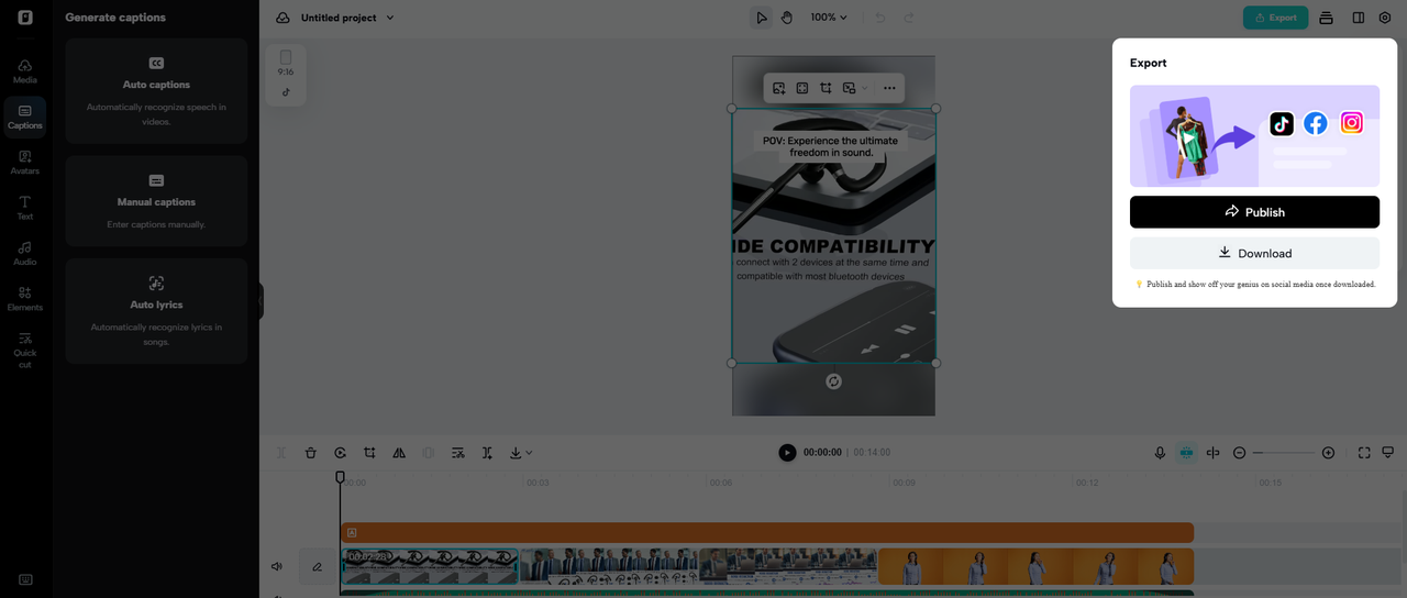 Export your video