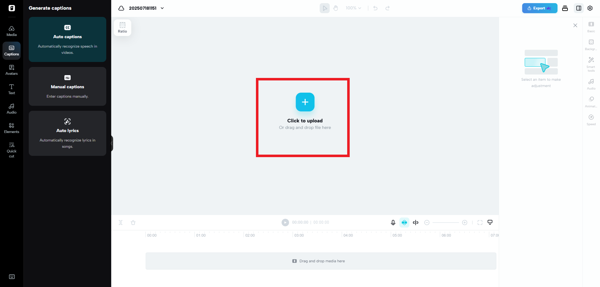 Upload your Instagram Story content