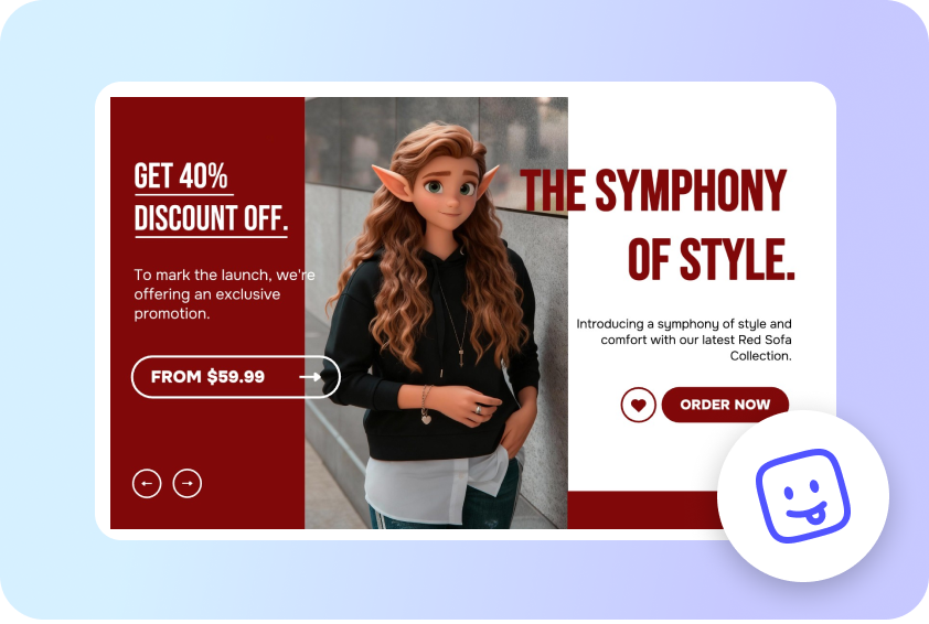 Playful festive brand content