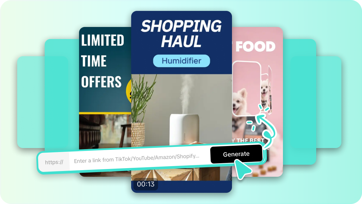 Přeměňte odkazy na produkty na marketingová videa