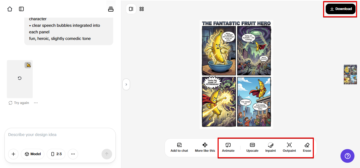 Exporteer de afbeelding