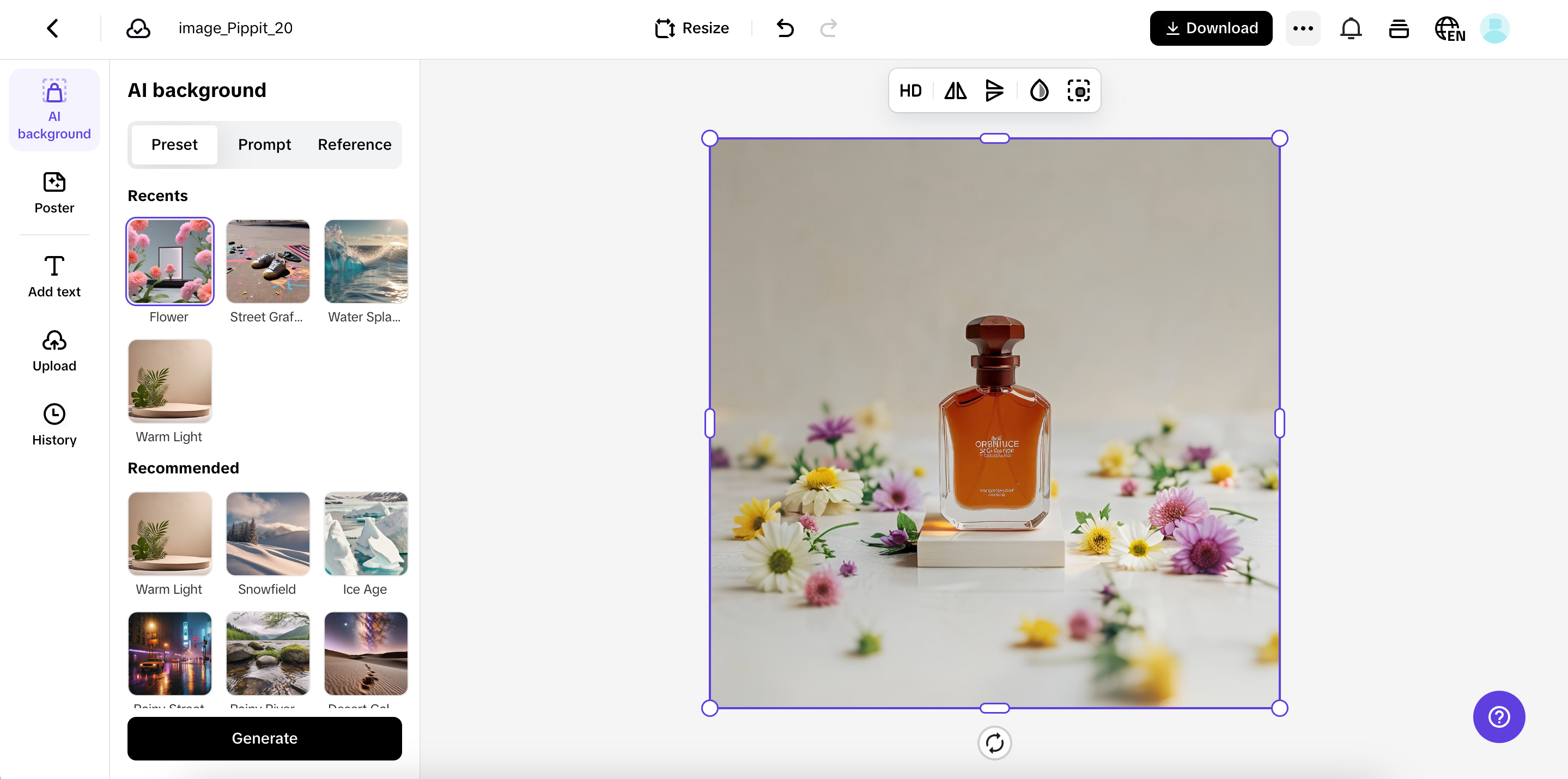 Personalized AI background