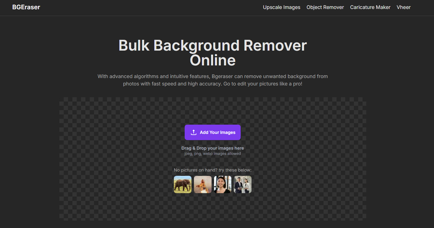 BgEraser interface