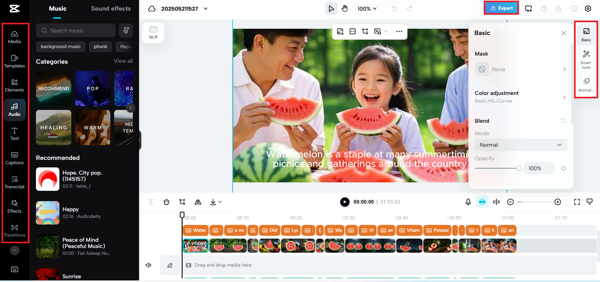 Daha fazlasını düzenleyin veya videoyu dışa aktarın