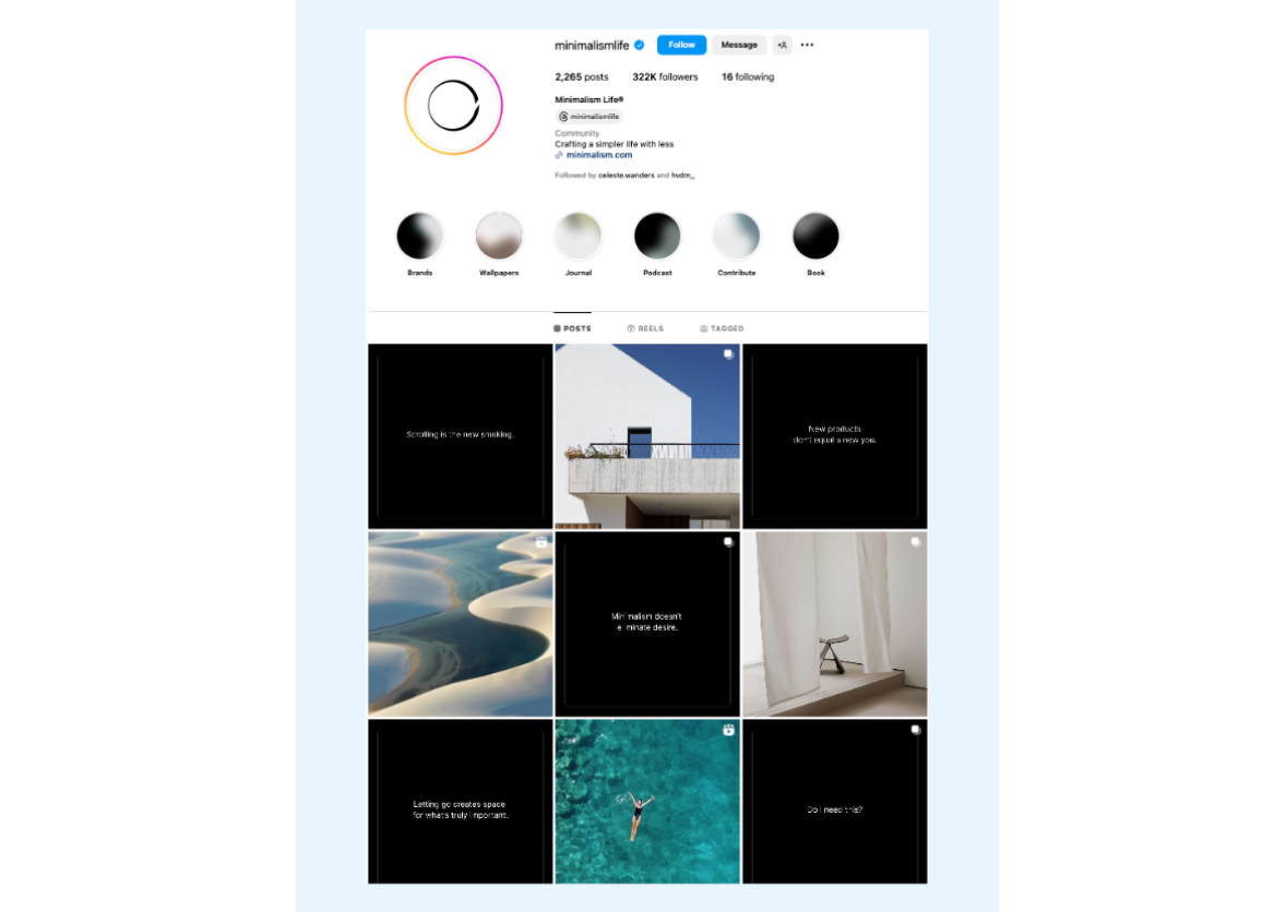 Epekto ng checkboard - pinakamahusay na bagong ideya sa layout ng profile sa Instagram