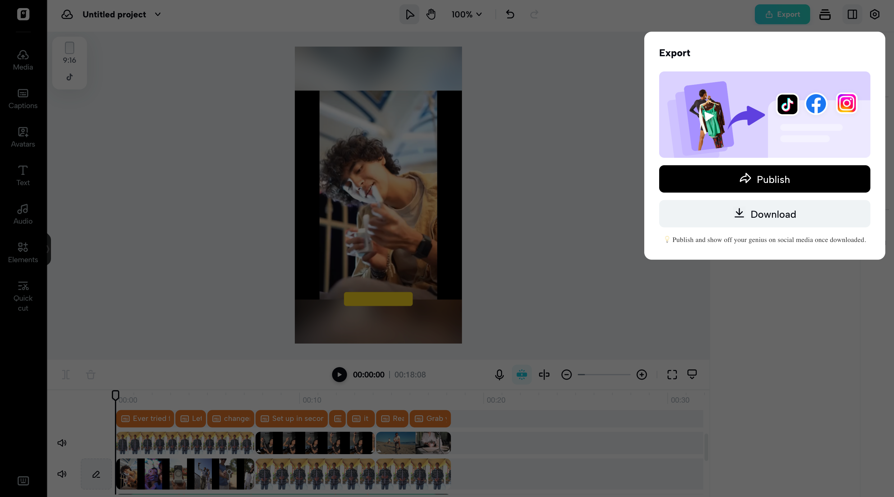 Export your video