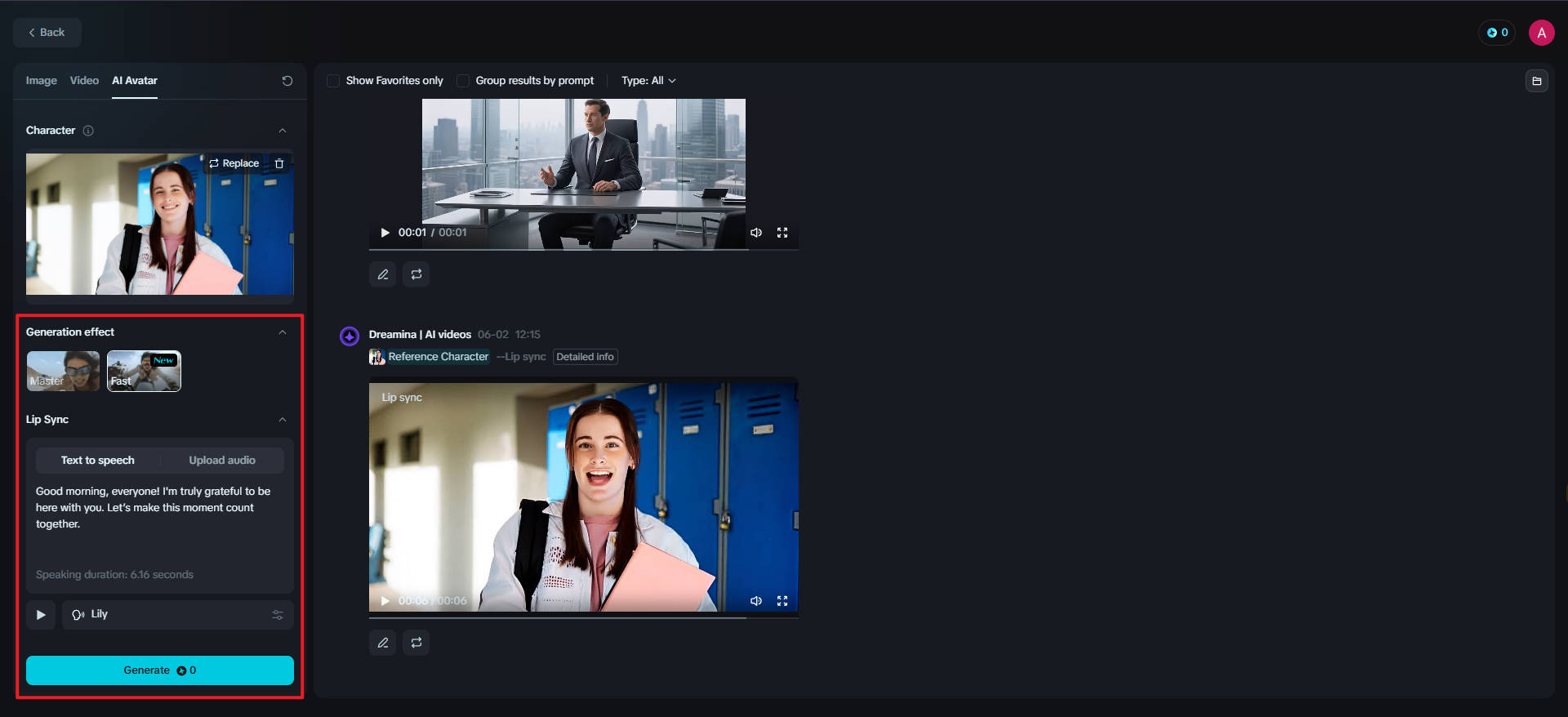 Generador de video de cabeza parlante de IA gratis