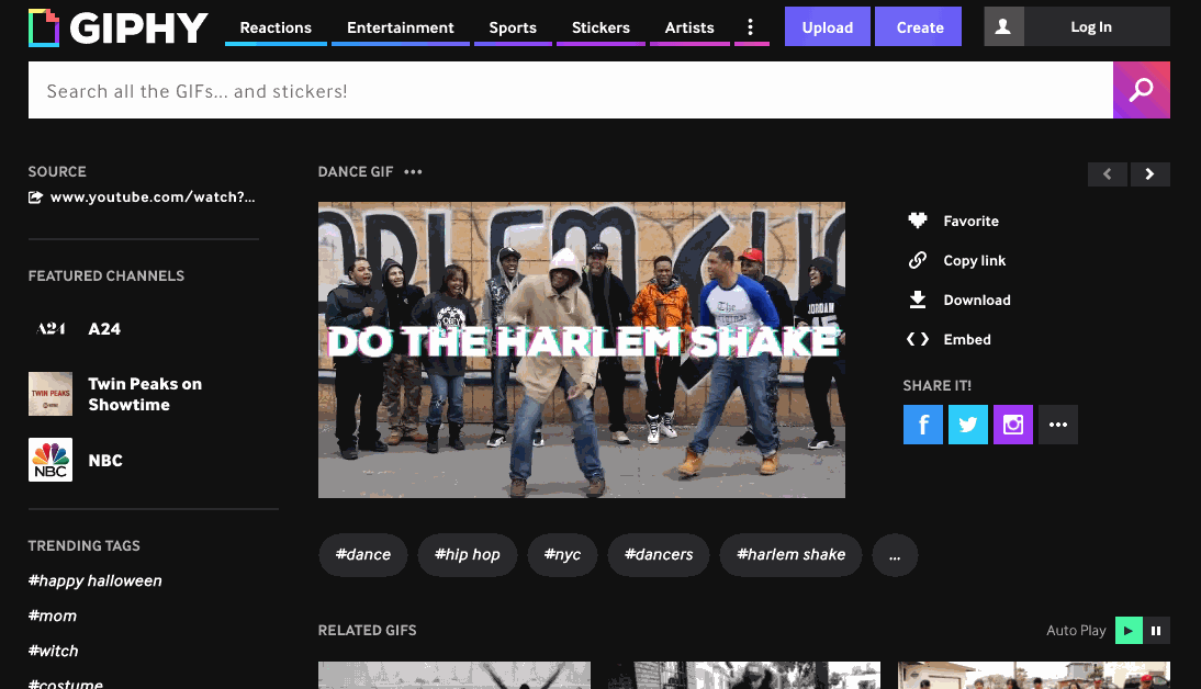 Giphy - el creador de GIF animado ideal a considerar