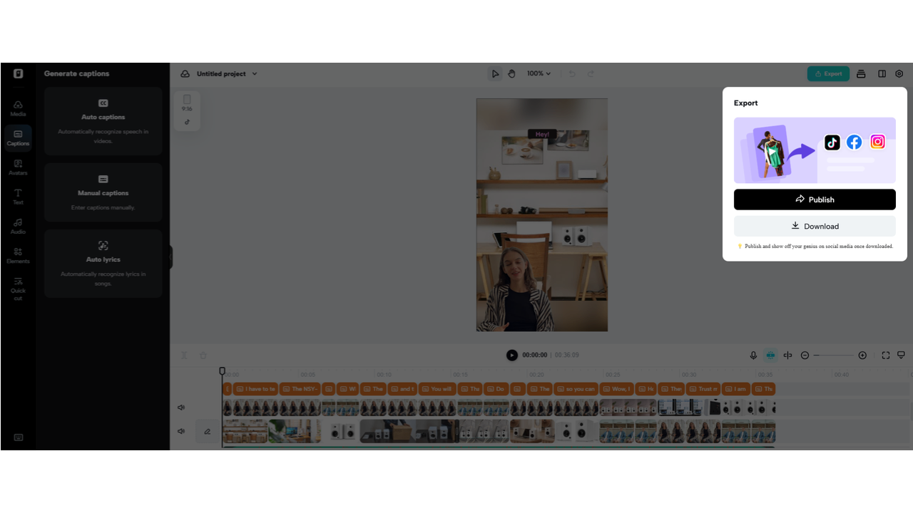 Export your video