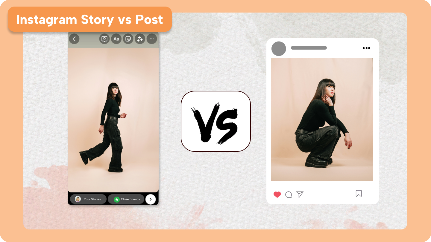 Instagram Geschichte vs Beitrag