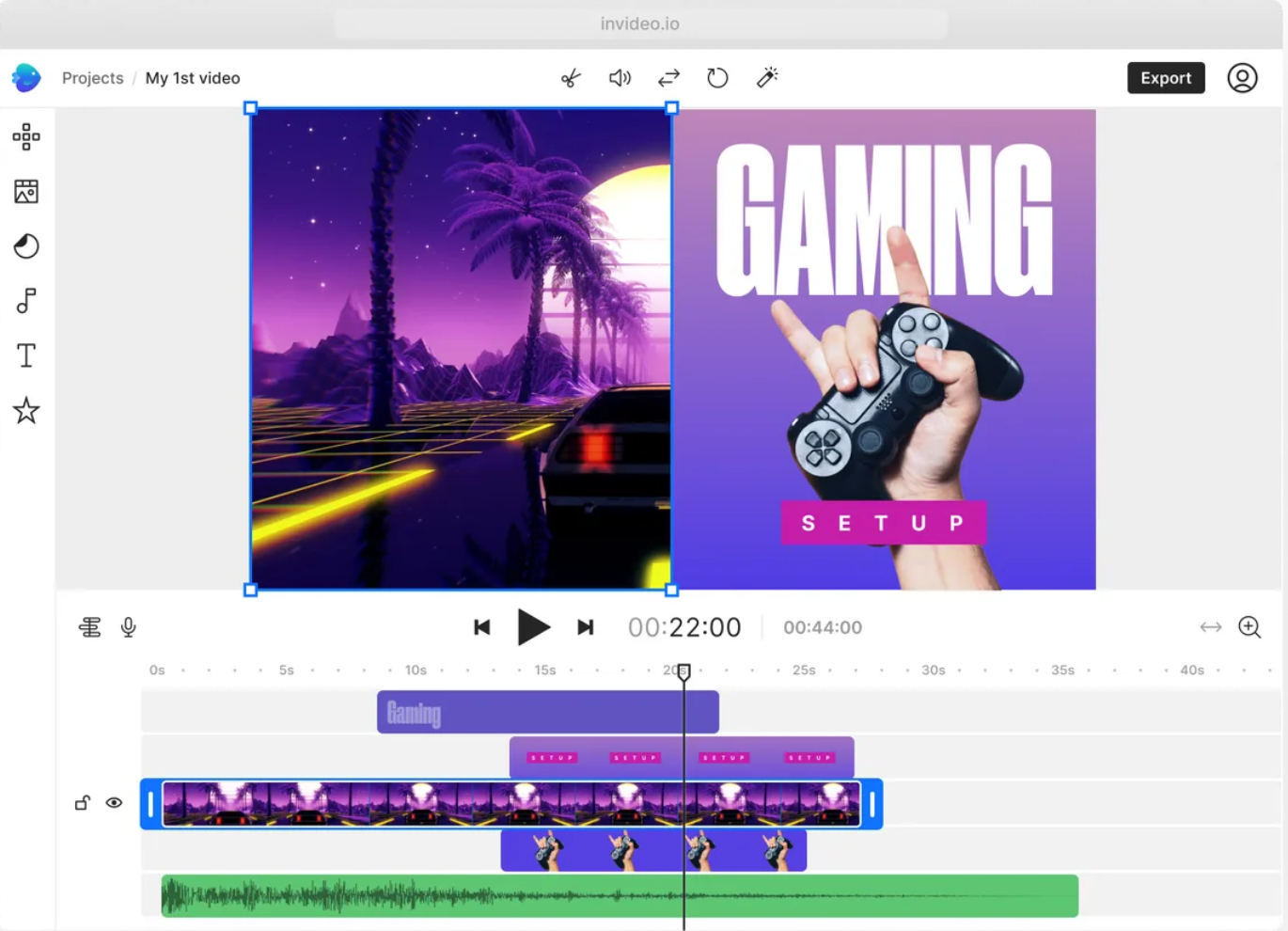 InVideo AI - the best AI gaming video generator