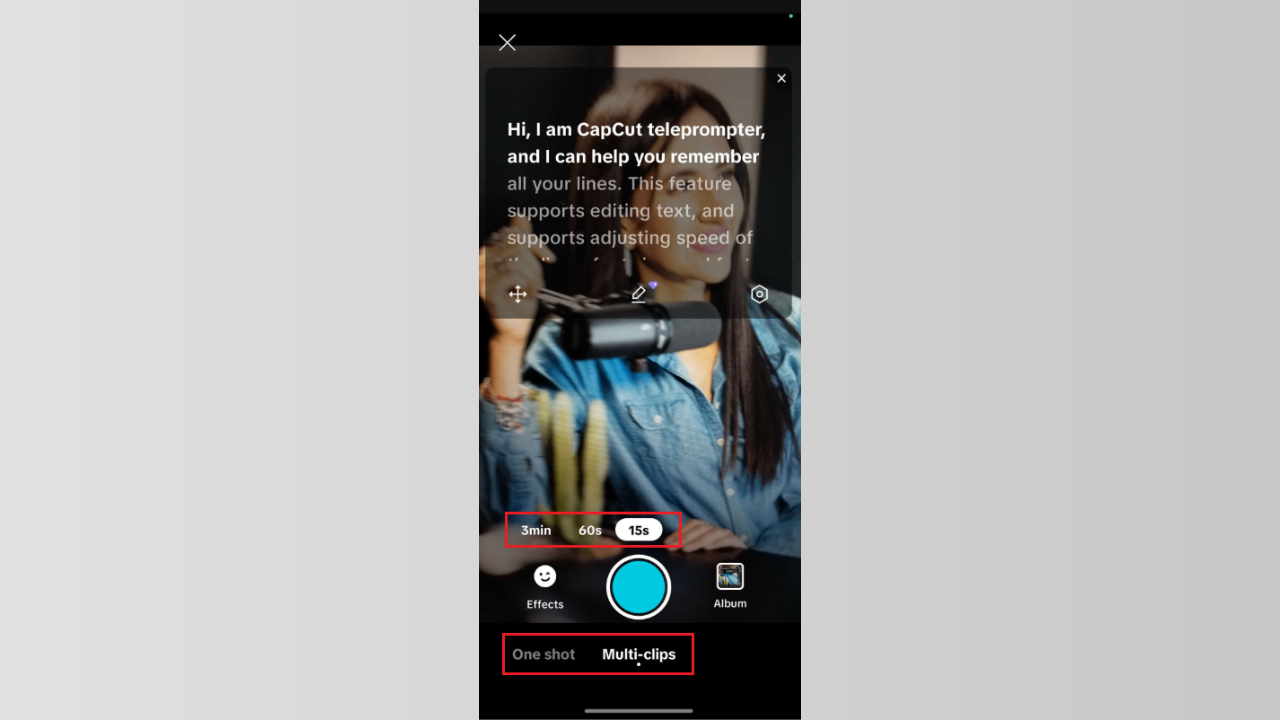 Video opnemen met de teleprompter