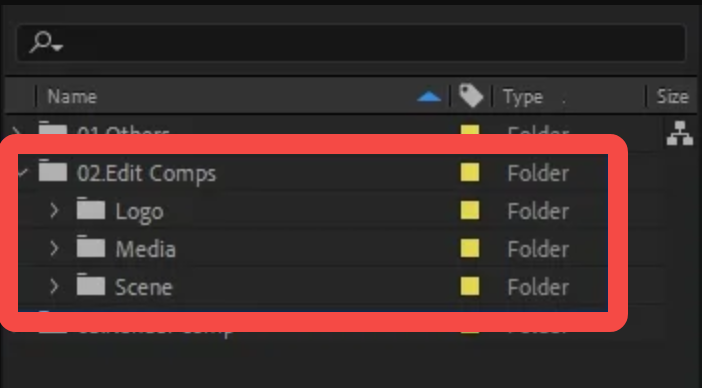 Cari dan edit bahagian "Edit Comps".