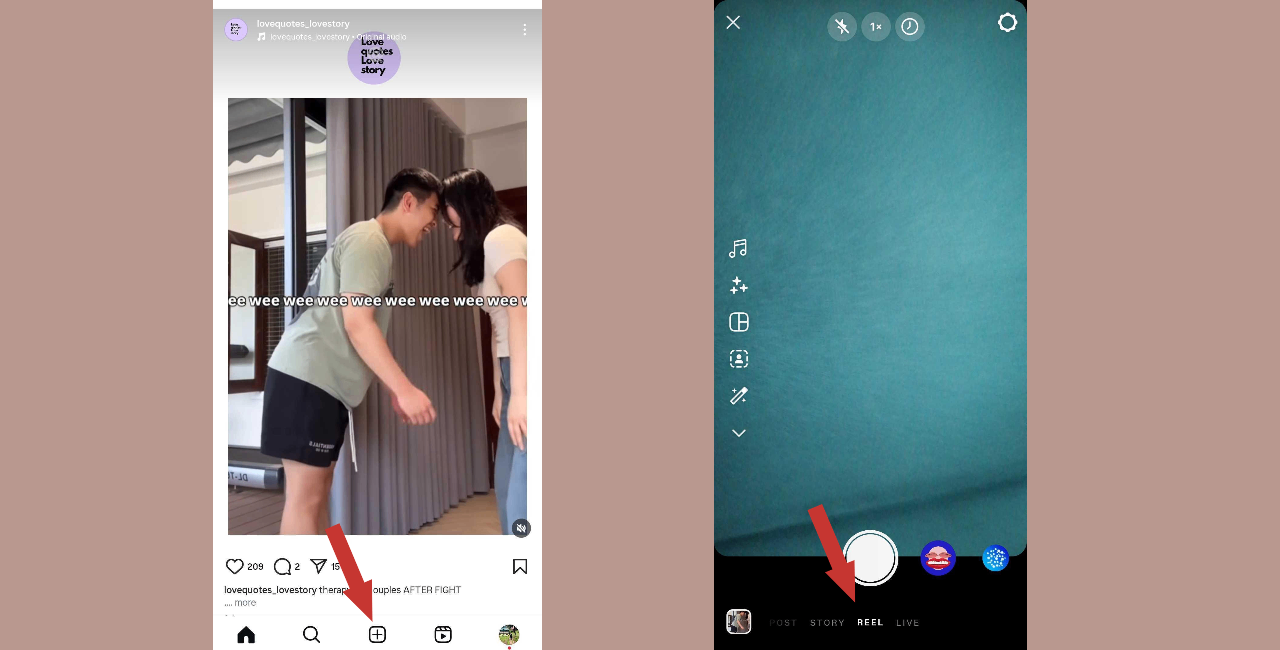 Creating Instagram Reel