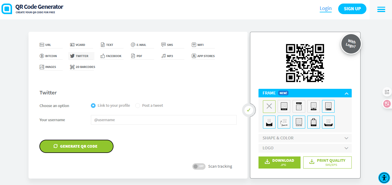Download the generated CapCut Create QR Code