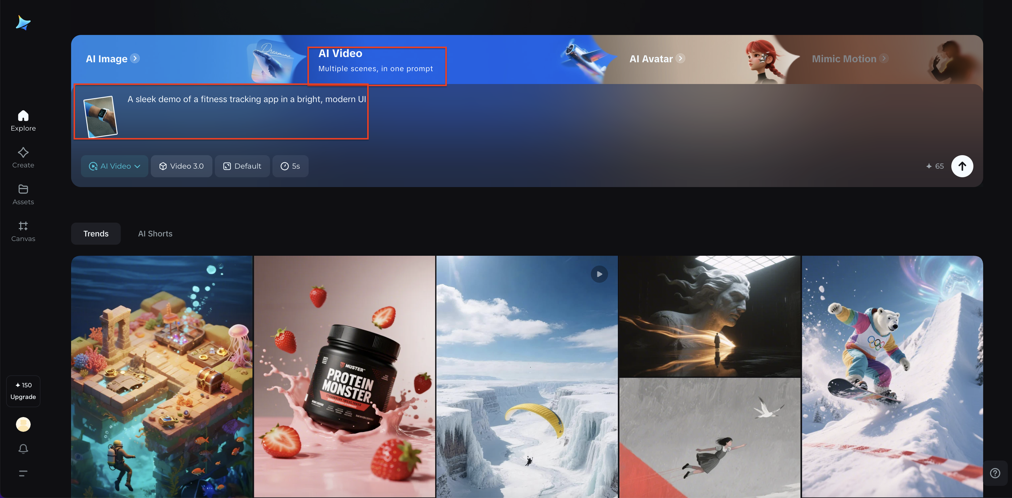 Write the prompt and add reference image