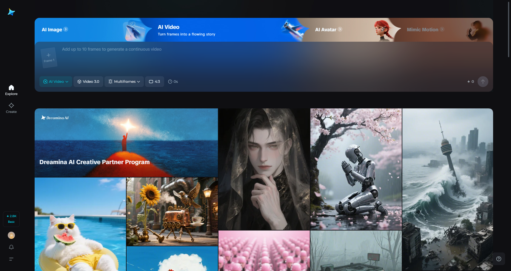 Dreamina's multiframes in Seedance 1.0