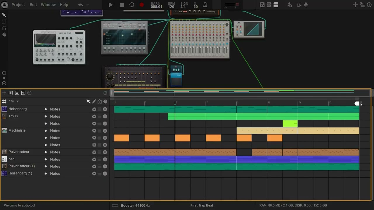 Audiotool - an easy-to-use tool to make music online for free