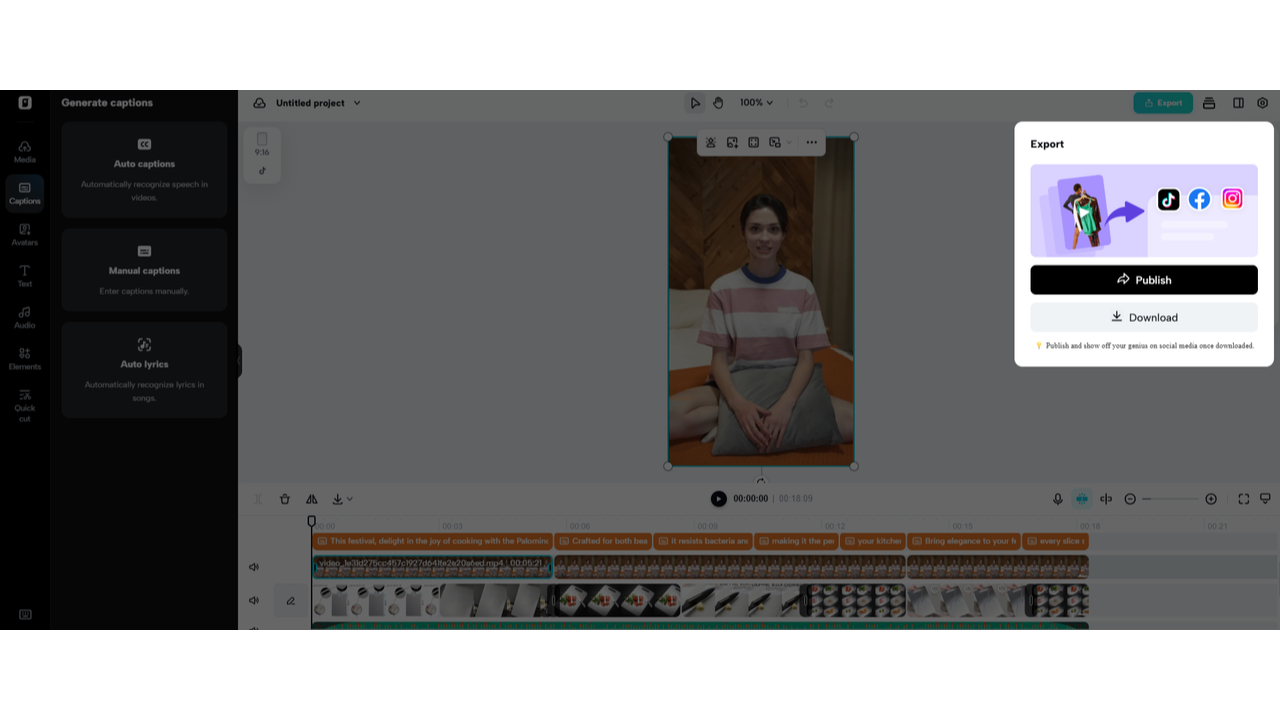 Export your video
