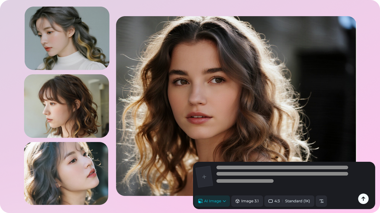 penukar warna rambut dengan teks
