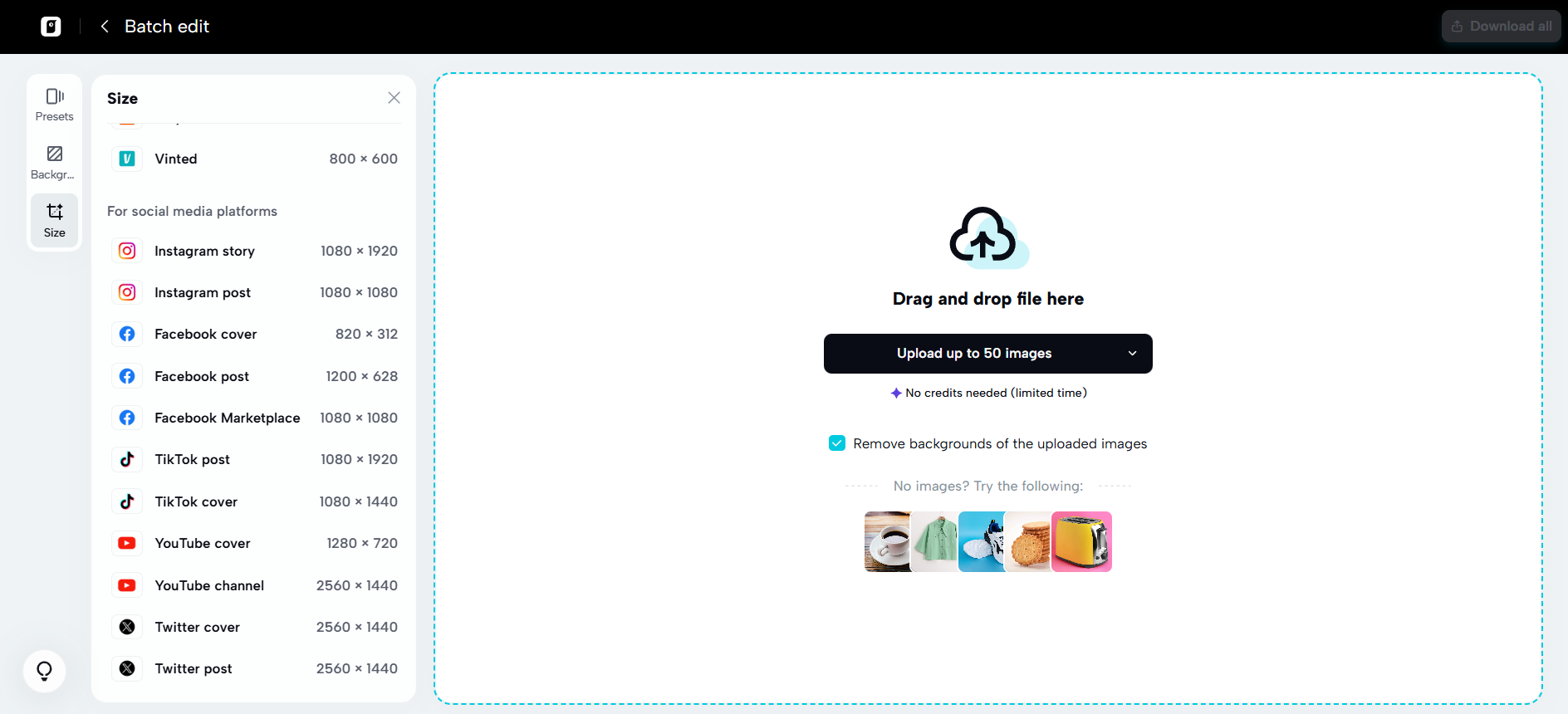 Batch image processing
