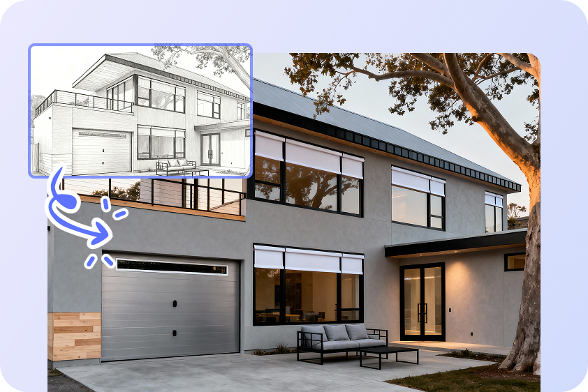  Visualize home renovation ideas with AI.