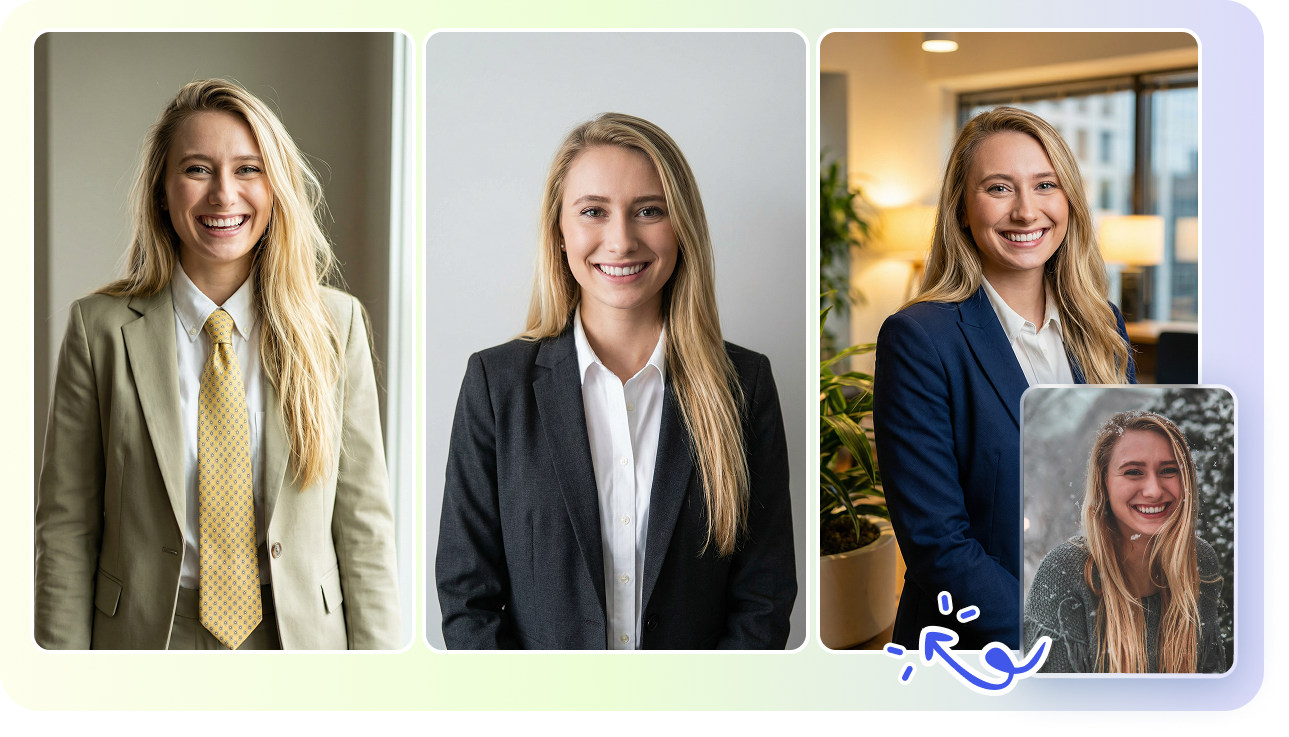 Multiple styles for LinkedIn photos