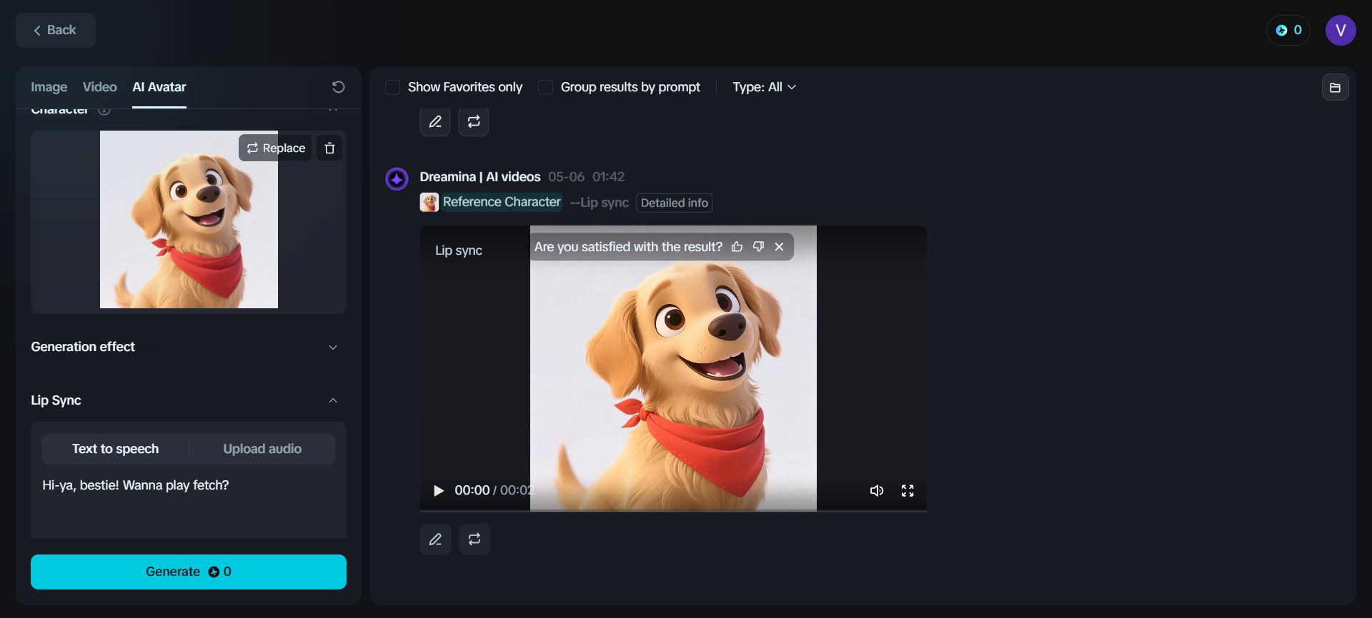 Animated pet