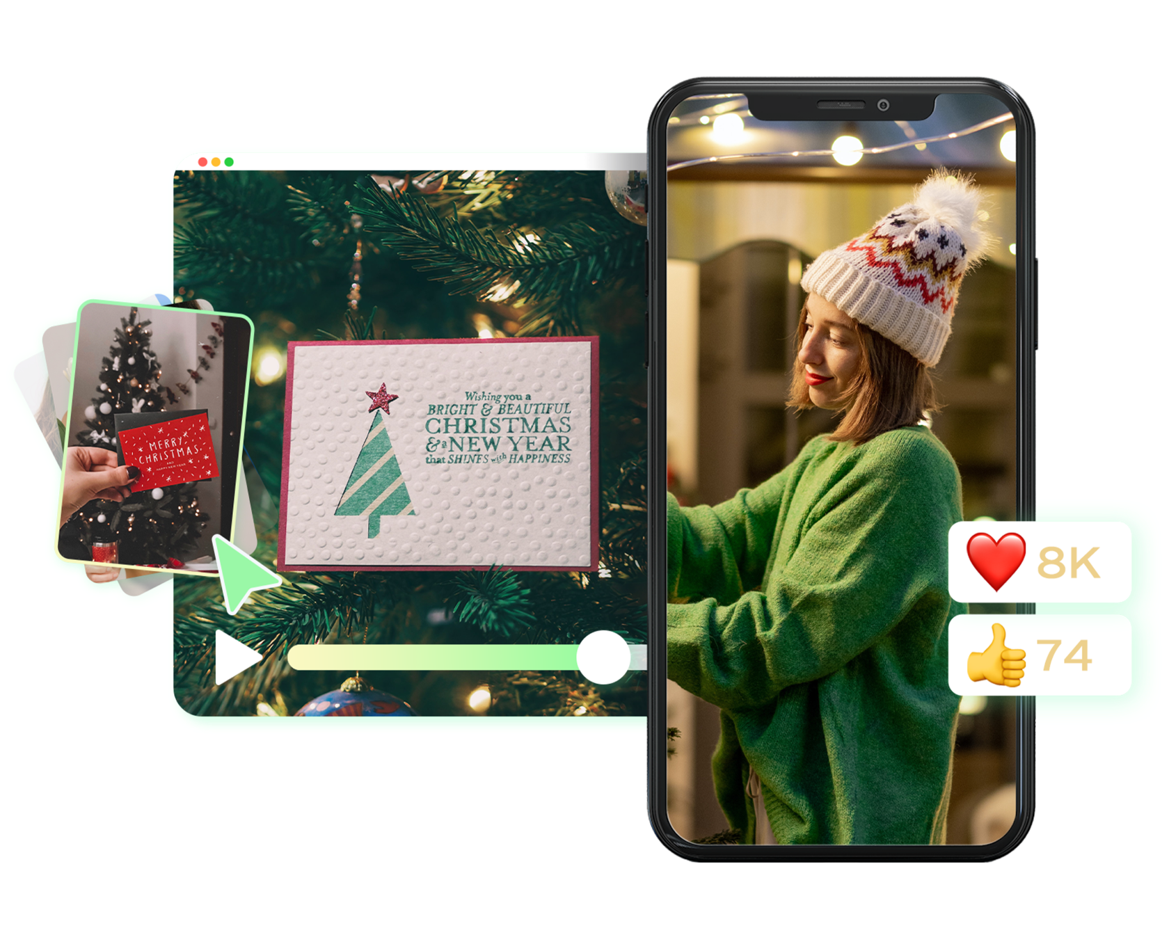 Hoe maak je een kerstkaart