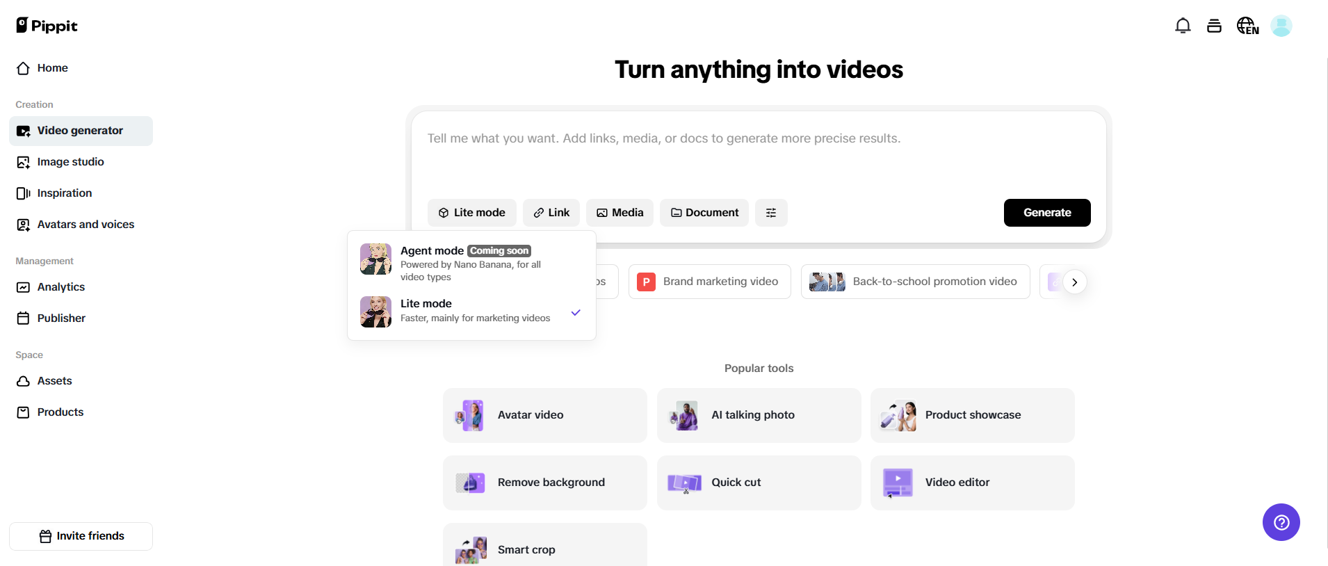 Muat naik foto atau klip anda