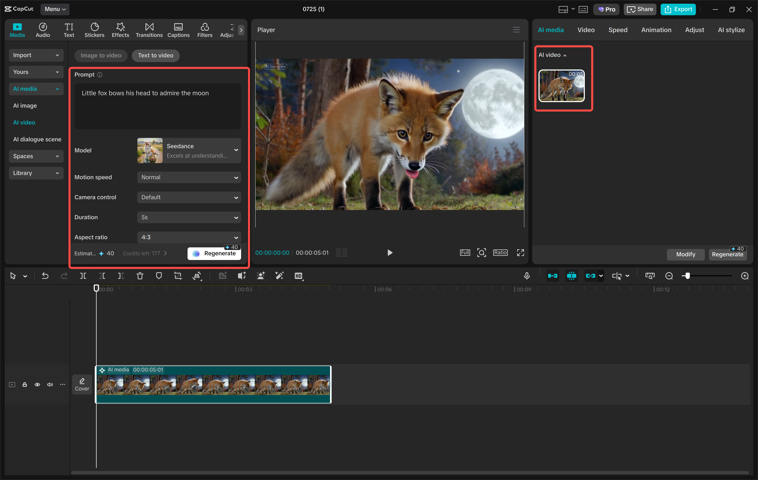 Convirtiendo el texto en un video con el CapCut editor de video de escritorio