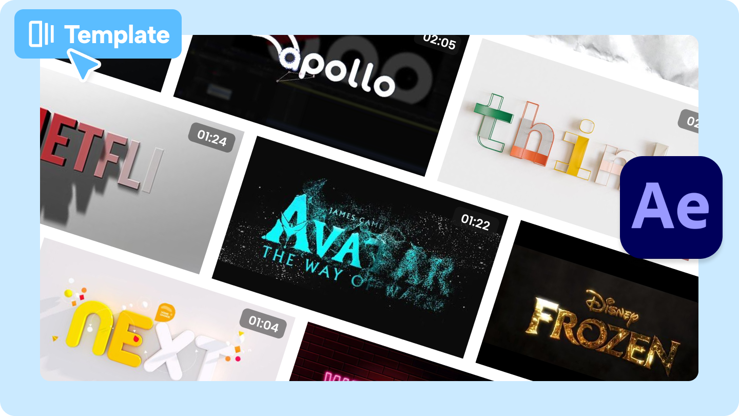 Dopo gli effetti modello di animazione logo gratuito