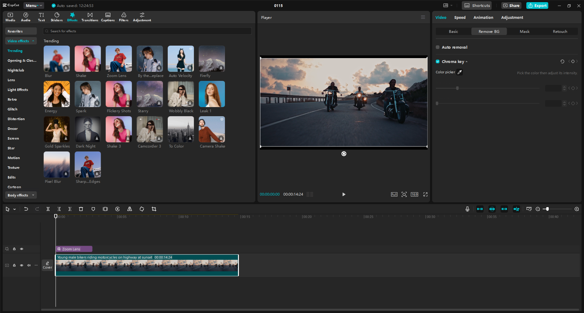 Schnittstelle des CapCut Desktop-Video-Editors - das perfekte Werkzeug, um gezielte Werbung für YouTube zu schalten