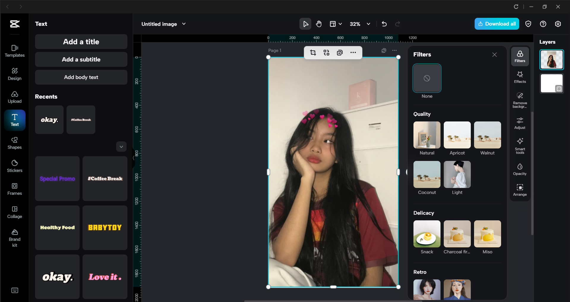 Interface of the CapCut desktop video editor - one of the best Snapchat photo editor