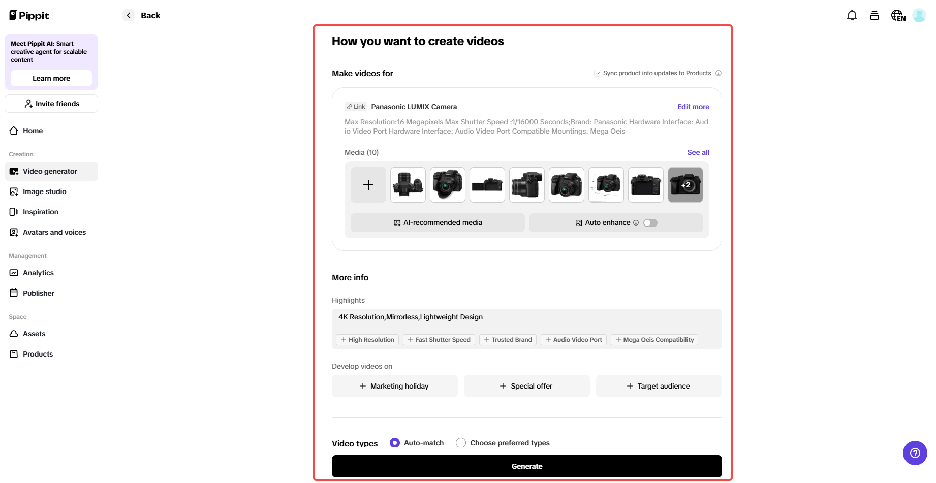 Destaque os principais recursos do produto