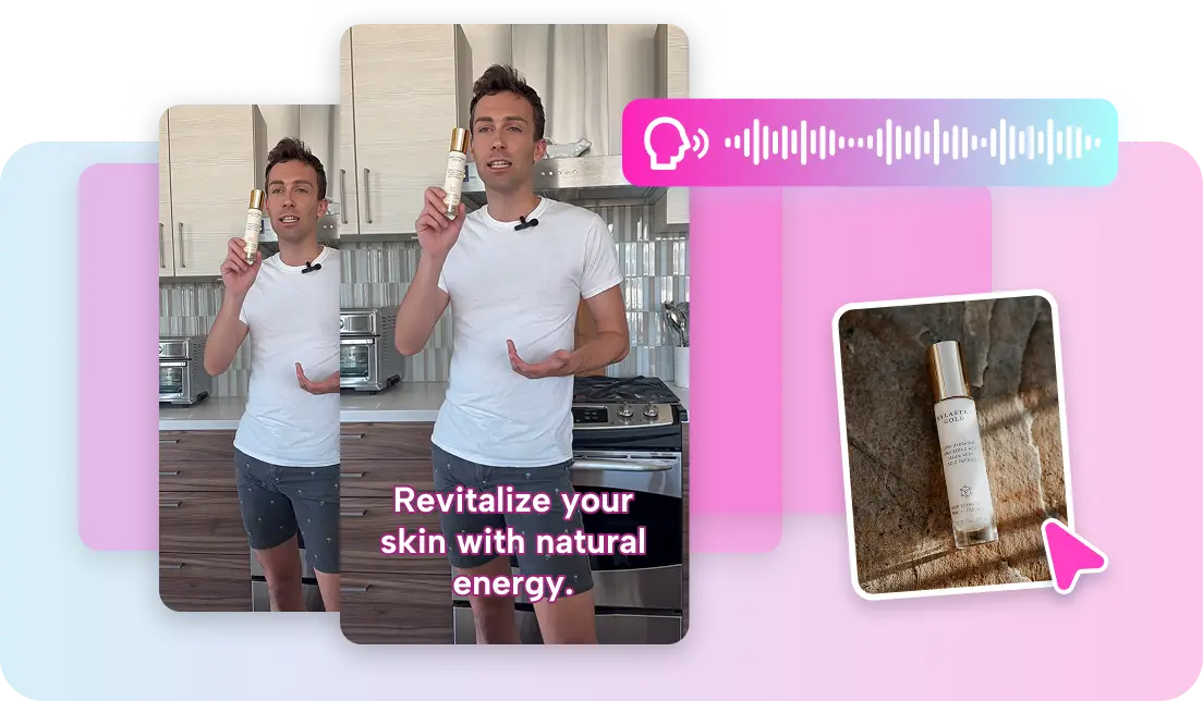 Lifelike avatars with voices for product marketing