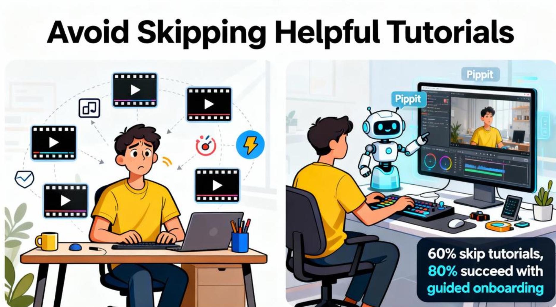 Avoid skipping helpful tutorials