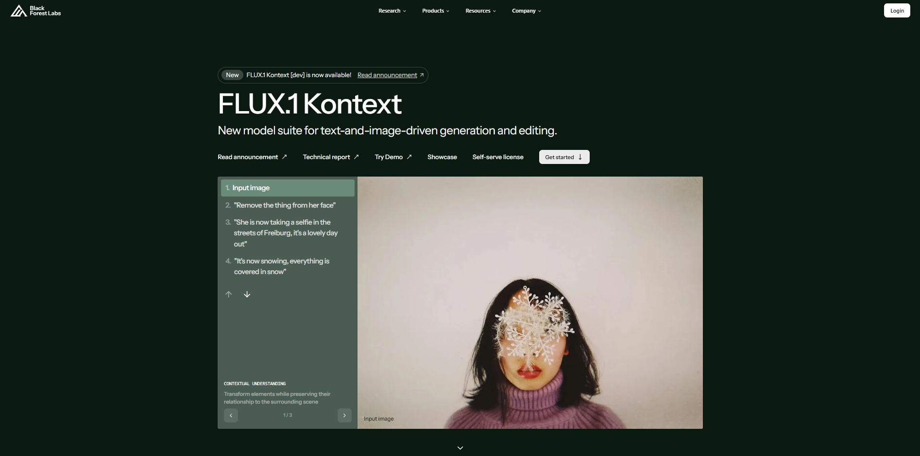 Interface de Black Forest Labs - un générateur d'images Flux AI facile à utiliser