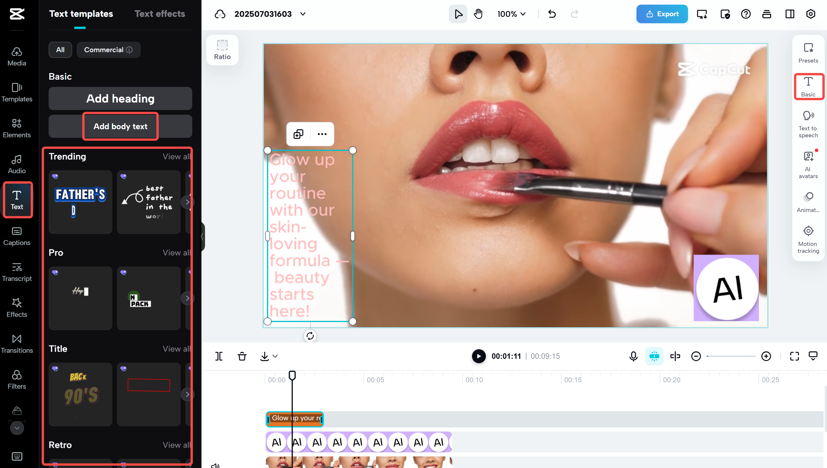 CapCut Webで動画を編集する