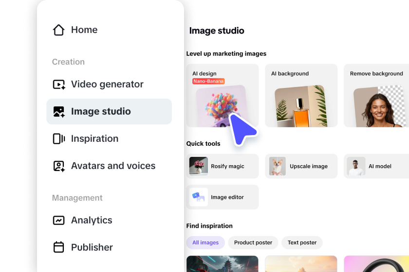 Open AI design tool in Pippit